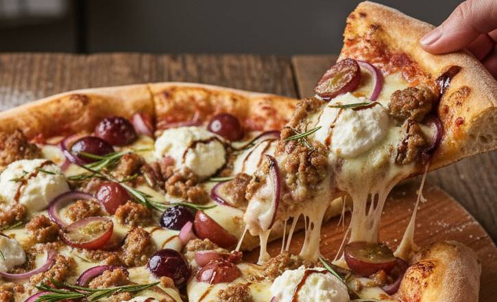 How-to-make-grape-and-sausage-pizza