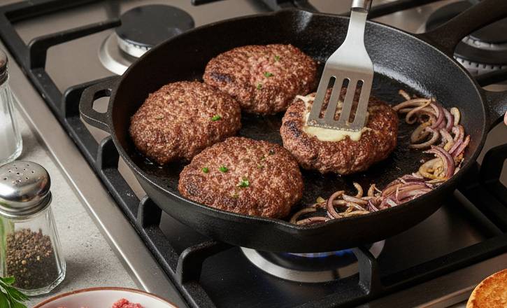 how-to-make-burgers-from-mince-in-a-frying-pan