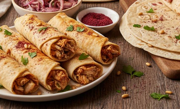 how-to-make-musakhan-chicken-rolls