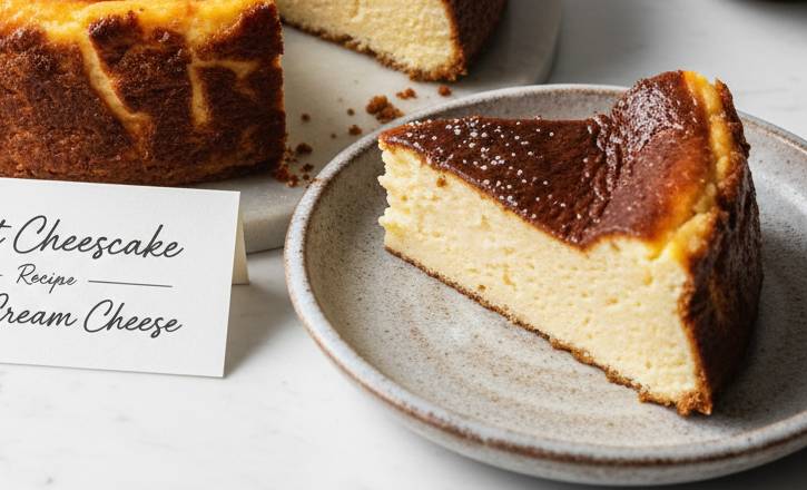 Burnt cheesecake recipe 250g cream cheese