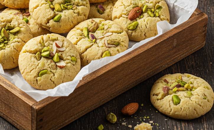 Simple-Almond-and-Pistachio-Cookies-recipe